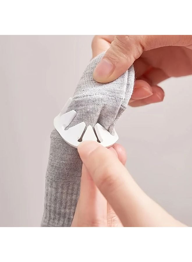 7pcs Plastic Sock Holder Rings Laundry Organizer Clips for Men Women - Image 1