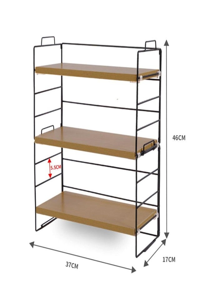 Kiwilon 3 Tier Adjustable Desktop Storage Organizer for Office, Countertop, Kitchen, Study Table - Image 2