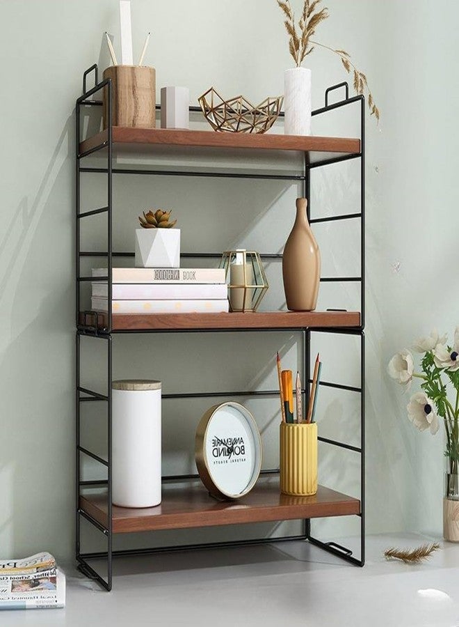 Kiwilon 3 Tier Adjustable Desktop Storage Organizer for Office, Countertop, Kitchen, Study Table - Image 1