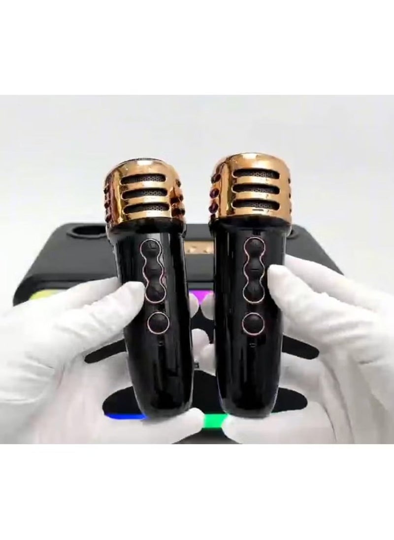 Haino Teko MS133 Portable Bluetooth Wireless Speaker with 2 Wireless Mics – Powerful Sound System, Rechargeable, Ideal for Parties, Karaoke, Outdoor Events, & Home Use – Compact Design, Easy Pairing, & Clear Audio - Image 4