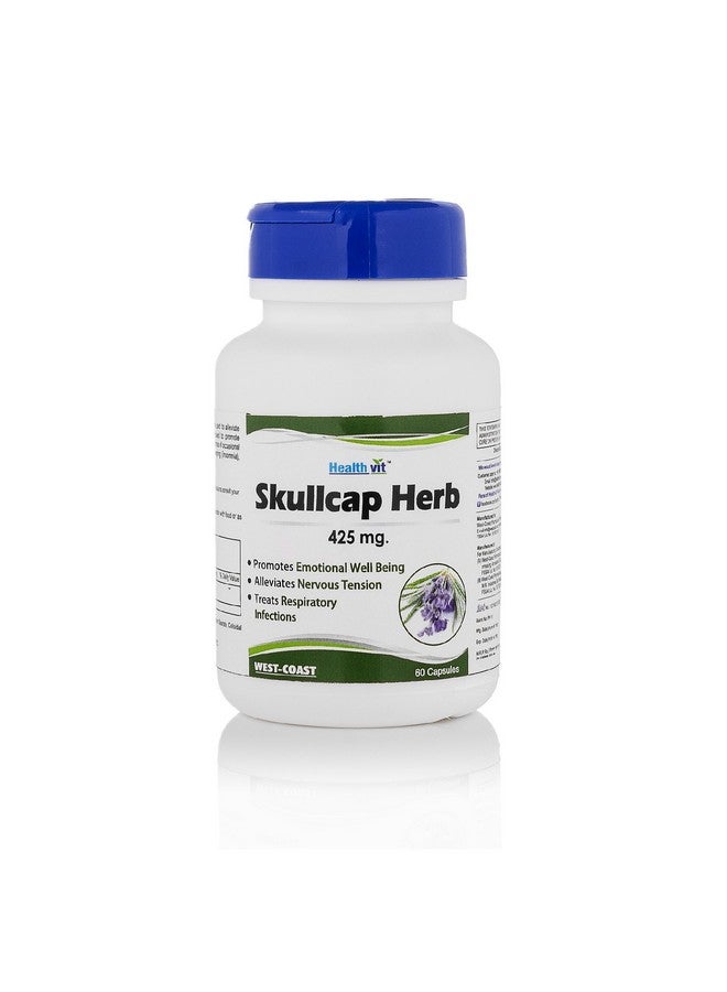 HealthVit صمغ هيربز سكل كاب 425 ملغ لدعم الجهاز العصبي | يعزز الرفاهية | يعالج التهابات الجهاز التنفسي | مكمل عشبي | 60 كبسولة - Image 1