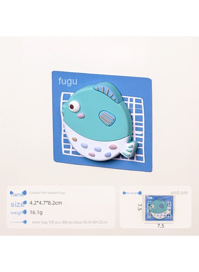 Creative Dot Pattern PVC Fridge Magnet - 3D Decorative Magnet