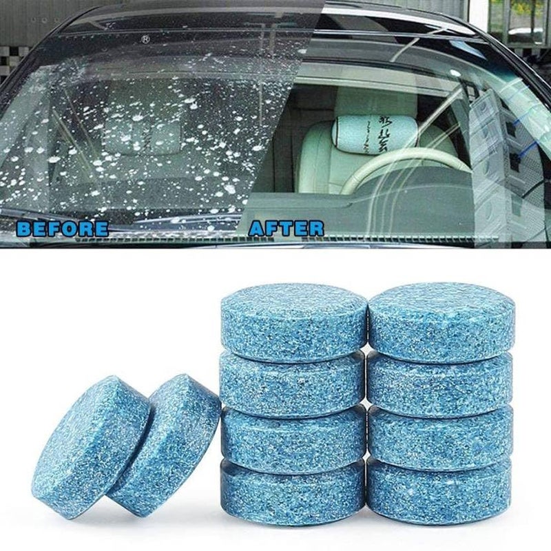 Careflection Car Accessories in 10PCS/1Set Car Wiper Detergent Effervescent Tablets Washer Auto Windshield Cleaner Glass Wash Cleaning Tablets - Image 1