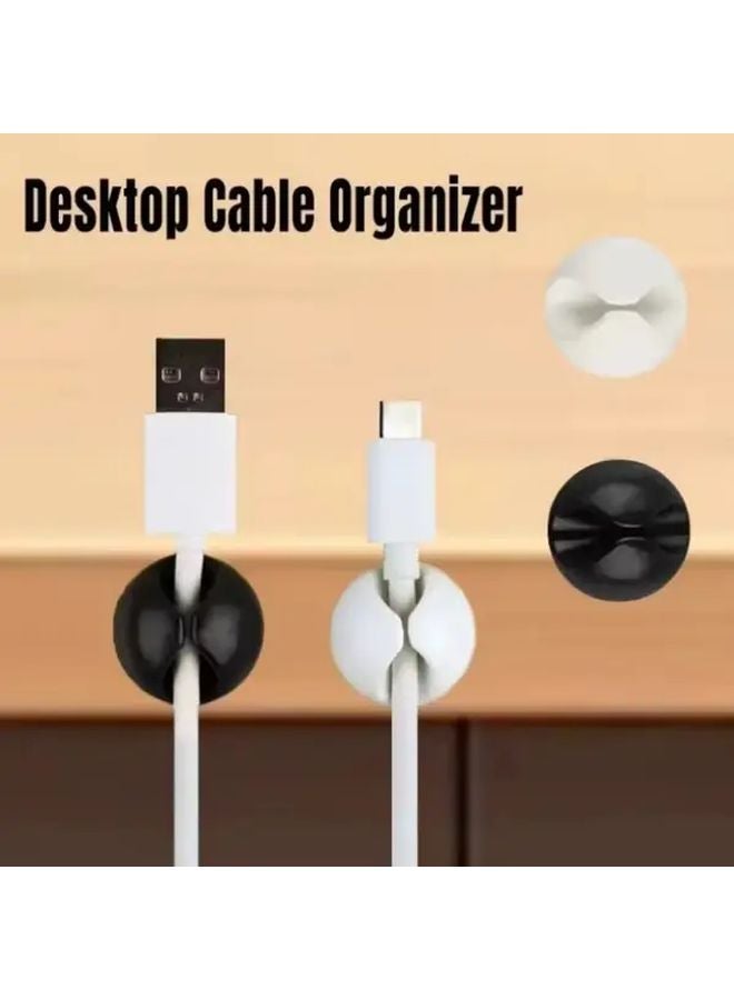 White 7PCS Multifunctional Plastic Cable Holder With Strong Suction Cup And Spring Clamp - Image 3