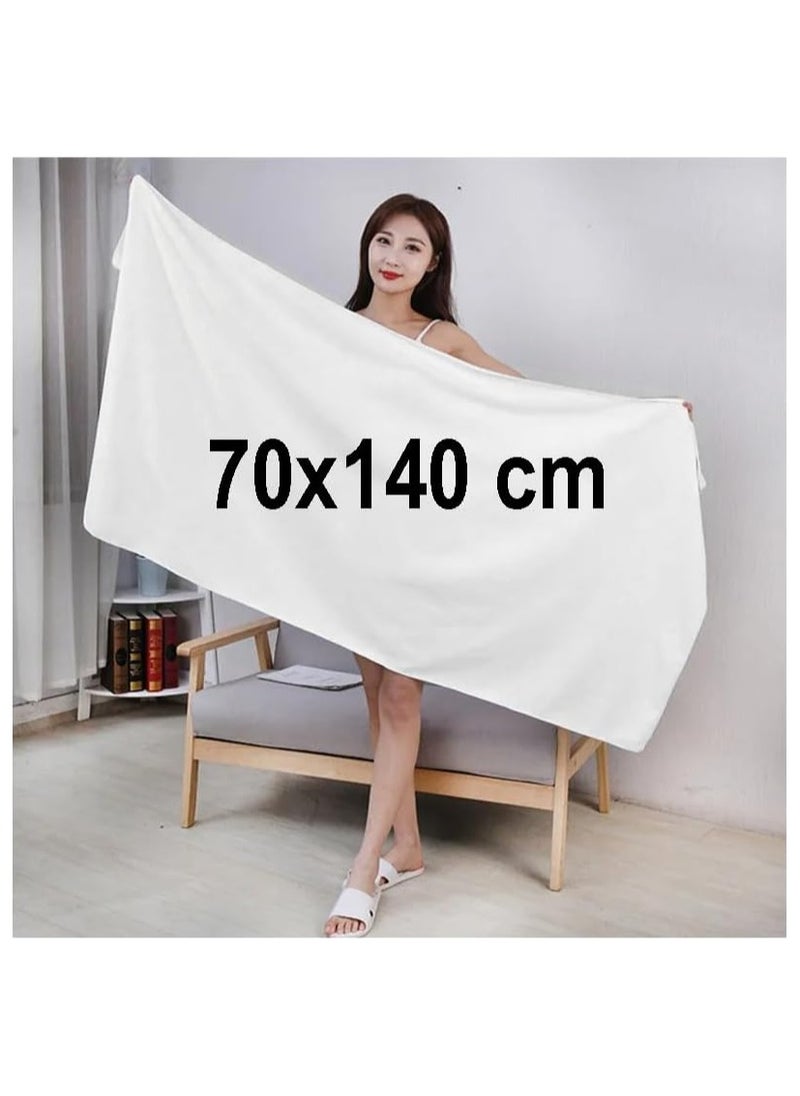 Fabienne - 2-Piece Microfiber Bath Towel 70*140cm, Soft, Durable, Super Absorbent and Fast Drying, Navy Blue - Image 1