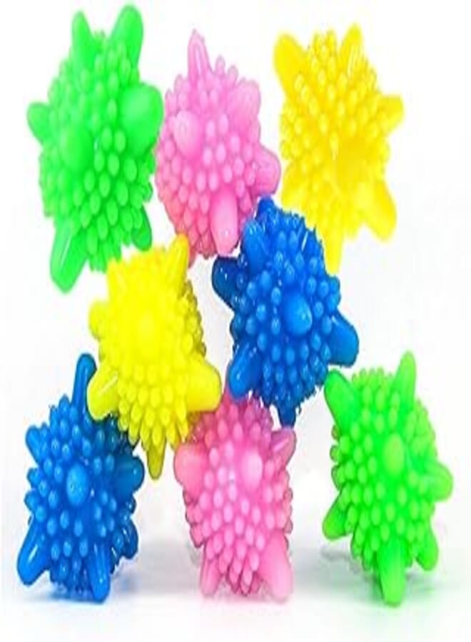 8Pcs Eco Laundry Ball Solid Colorful Machine Washing Ball Plastic Tumber Dryer Balls