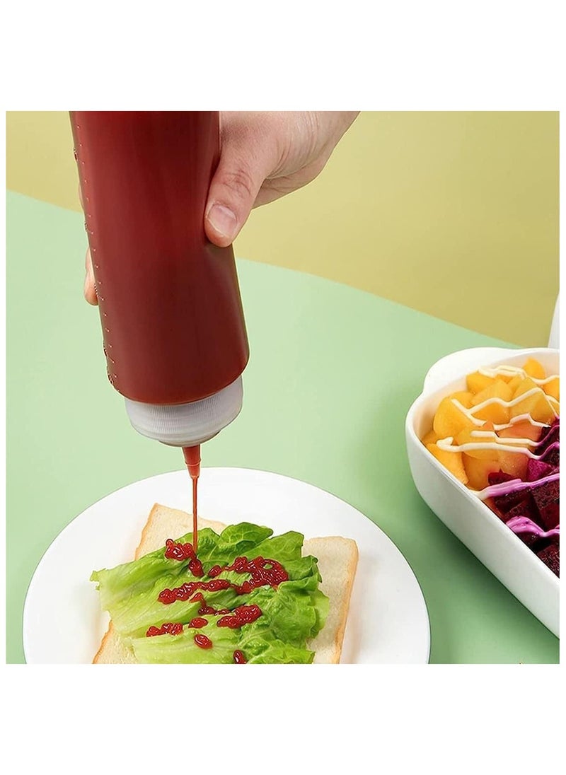 Squeeze Bottles with Caps 5 Pack