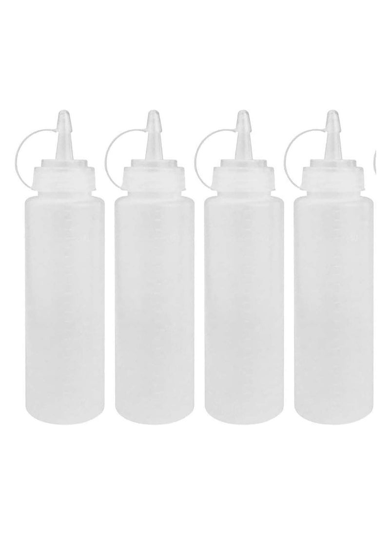 Squeeze Bottles with Caps 5 Pack