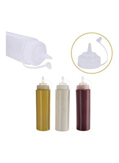 Generic Squeeze Bottles with Caps 5 Pack  - Image 2
