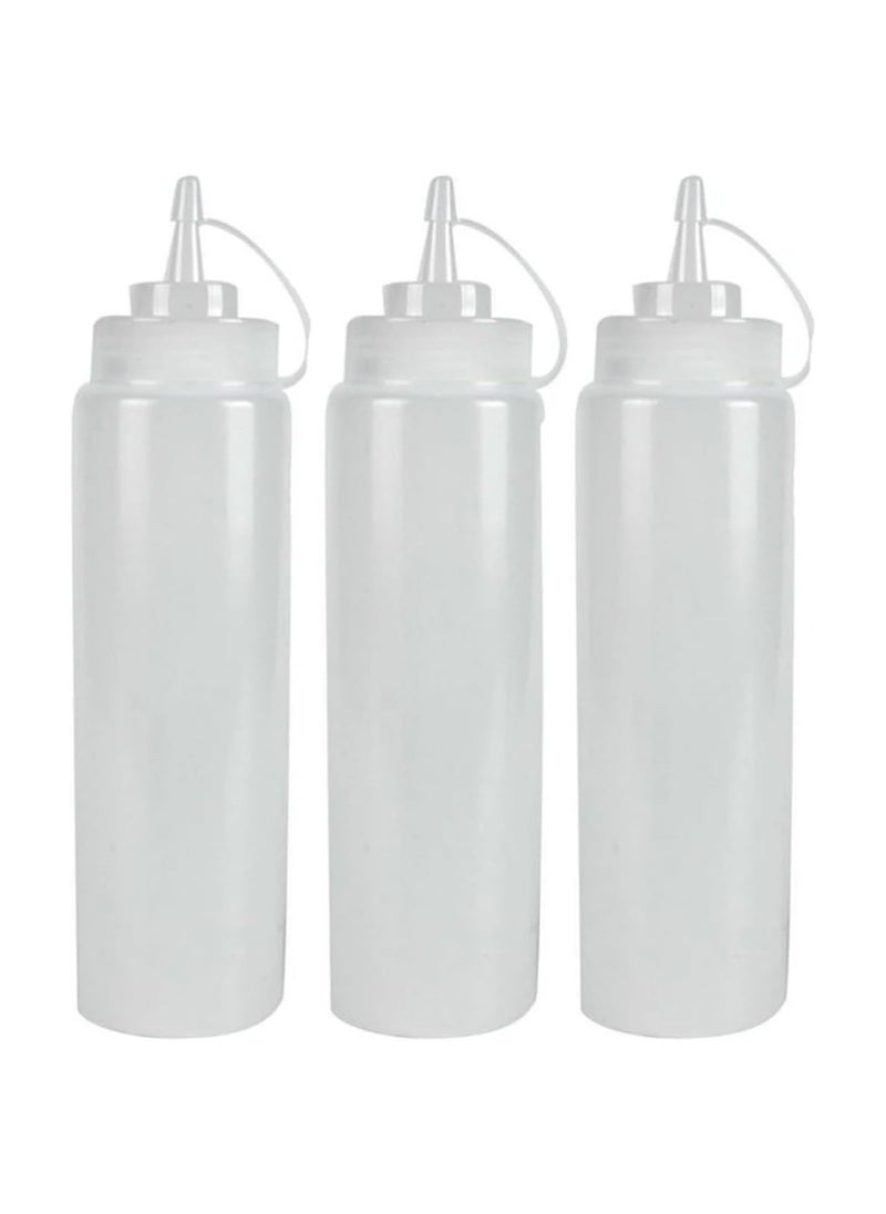 Squeeze Bottles with Caps 5 Pack