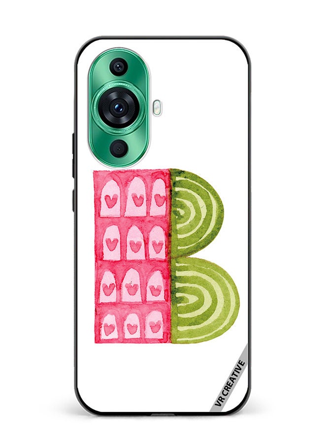 VR CREATIVE Protective Case Cover For Huawei nova 11 Ultra Alphabet B Design Multicolour - Image 1