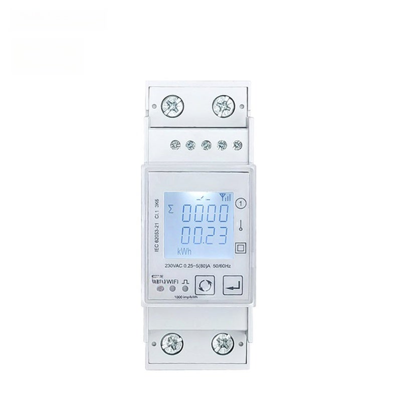 عداد الكهرباء الذكي اللاسلكي أحادي الطور ZigBee من تويا للقياس ثنائي الاتجاه لاستهلاك الطاقة الشمسية مع كشف الجهد والتيار والطاقة، والتحكم عبر تطبيق الهاتف المحمول، ودعم التوقيت - Image 1