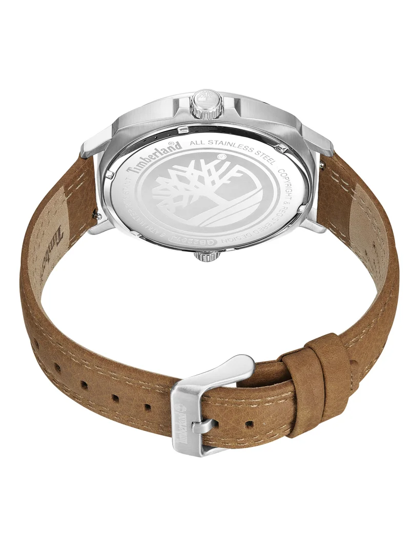تمبرلاند Breakheart Men's Watch 45mm Analog Black Dial Leather Strap