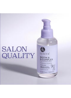 L LUSETA Luseta Biotin B-Complex Hair Oil Thickening & Strengthening for Thin and Dry Hair Promote Hair Growth 3.38oz  - Image 3