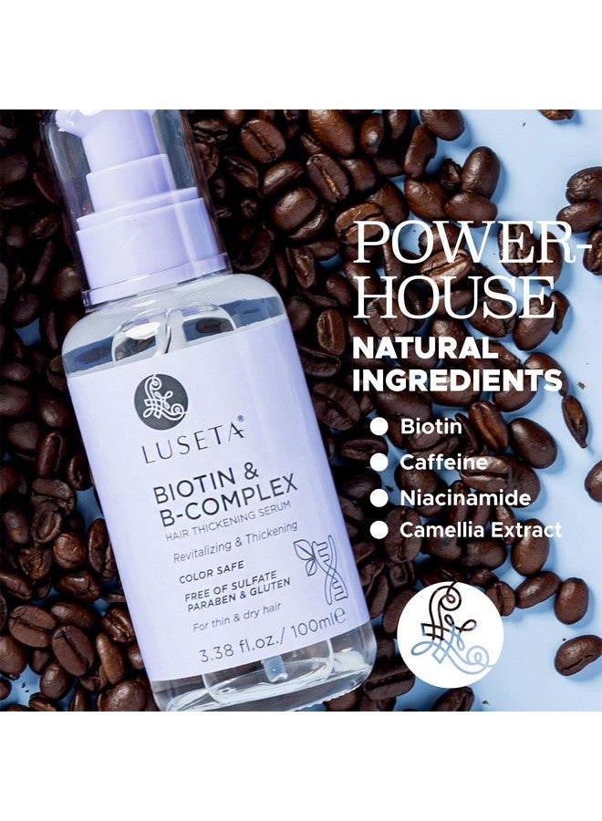 لوسيتا زيت شعر لوسيتا بيوتين ب-كومبلكس، لتكثيف وتقوية الشعر الخفيف والجاف، يعزز نمو الشعر، 3.38 أونصة - Image 5