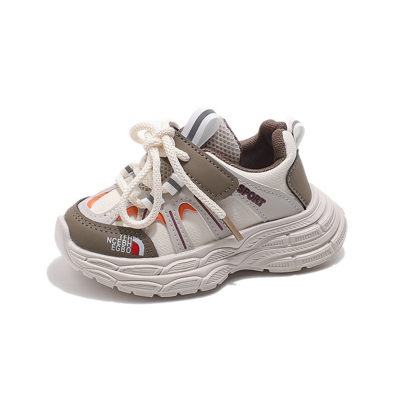 Mesh Sneakers Lightweight Flexible Sole Walking Shoes For Kids Indoor And Outdoor Activities - Image 1