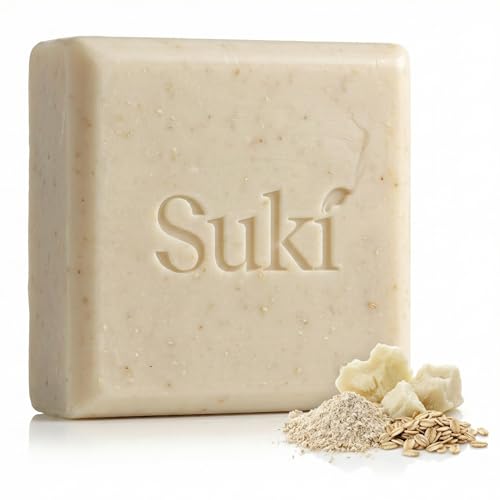 Suki Sensitive Skin Bar Soap for Women Men Teens Dry or Acne Prone Face Body Hypoallergenic Soap for Sensitive Skin Cleansing Moisturizing Beauty Bar with Natural Oils Oatmeal Shea Butter 4oz - Image 1