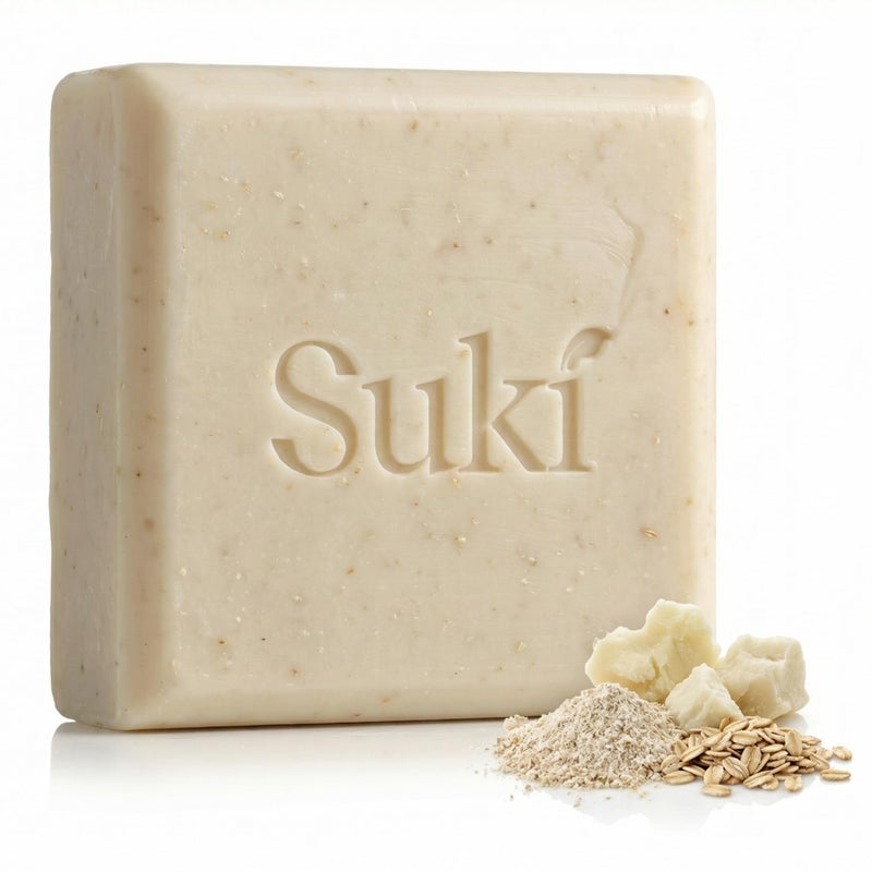 Suki Sensitive Skin Bar Soap for Women Men Teens Dry or Acne Prone Face Body Hypoallergenic Soap for Sensitive Skin Cleansing Moisturizing Beauty Bar with Natural Oils Oatmeal Shea Butter 4oz - Image 3