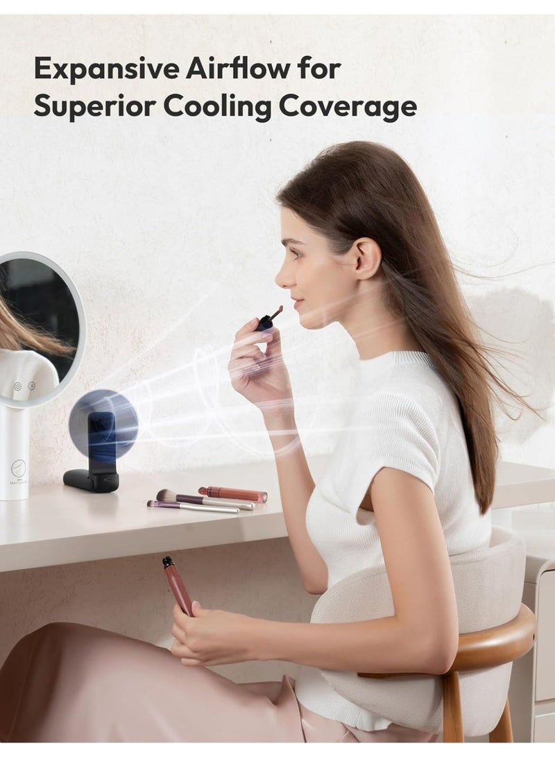 Aecooly Ultra-Thin Portable Fan, Ultra-Thin Handheld Fan, USB Rechargeable Mini Personal [Up To 24 Hours Of Maximum Cooling Time], Small Foldable Pocket Size, Suitable For Travel, Summer - Image 5