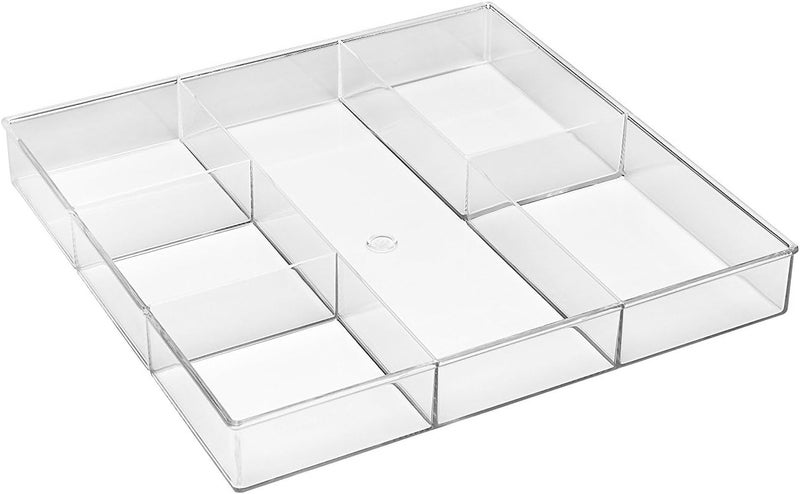 Whitmor 6-Section Clear Drawer Organizer - Image 1