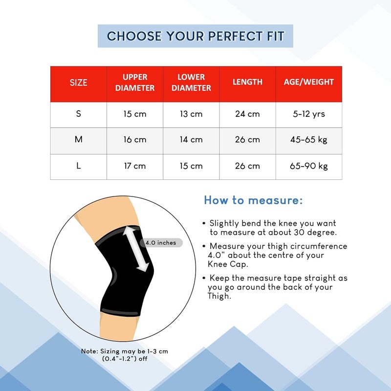 Aakaritr Extra Thick Protective Knee Pads for Men Women, Anti-Slip Collision Avoidance Kneepads with Thick Foam, Knee Pain Pads Safety Guard for Running, Dancing, Gym - 1 Pair - Image 3