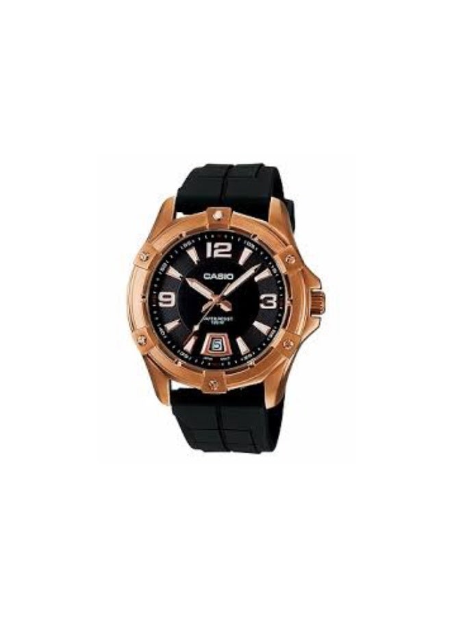 Casio Mens Quartz Watch, Analog Display and Resin Strap MTD-1062-1A