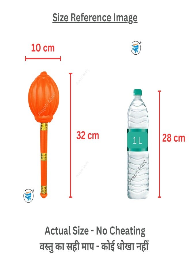 Vidhyapati Enterprises Plastic Shiv Trishul Hanuman Gada & Sword Toys for Kids | Weapon Role Play Toys | Action Figure Toy | Fancy Dress Competition | Color Orange | 3 Pcs Combo | Age 2+ - Image 4