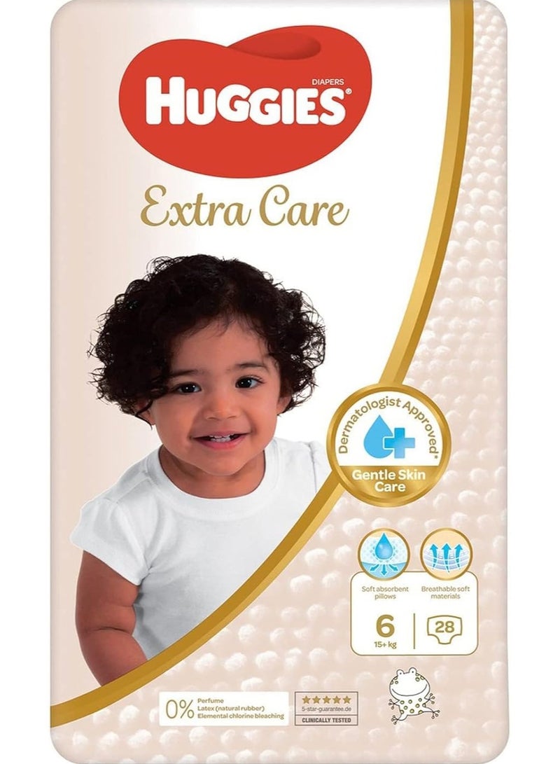 هجيز حفاضات هجيز للأطفال عناية إضافية مقاس 6 15+ كجم 28 قطعة