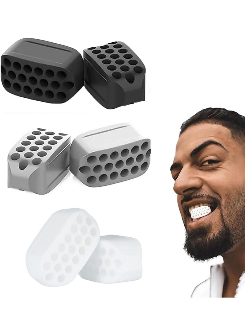 اترجسز مجموعة ممارسة الفك 6pcs, مدرب عضلات الوجه, تشكيل الذقن مدرب, شكل الفك لتعزيز عضلات الفك وتثبيت الوجه, جنس واحد - Image 1