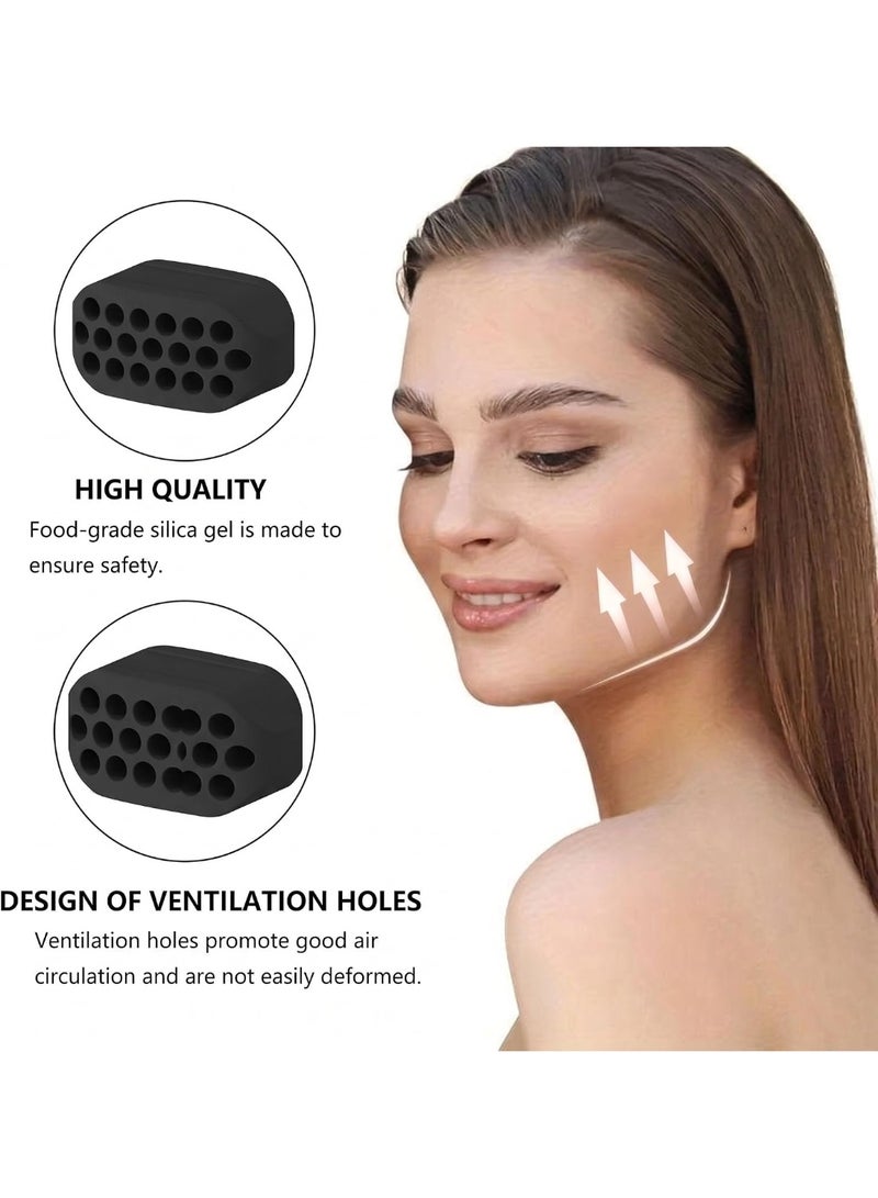 اترجسز مجموعة ممارسة الفك 6pcs, مدرب عضلات الوجه, تشكيل الذقن مدرب, شكل الفك لتعزيز عضلات الفك وتثبيت الوجه, جنس واحد - Image 4