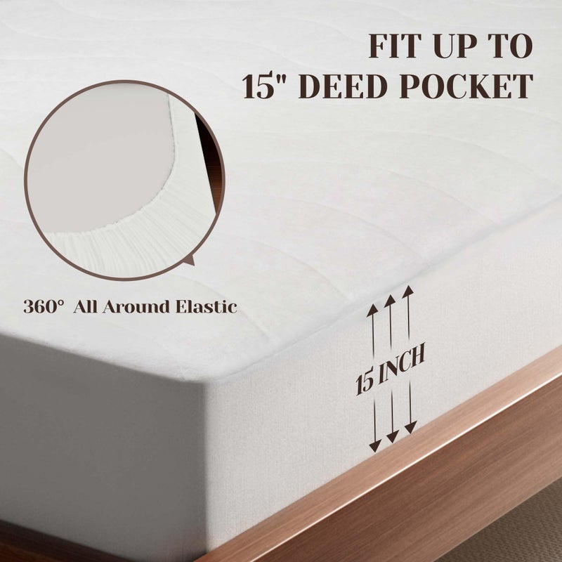 GOTCOZY Multi-Zone Heated Mattress Pad Queen Size - Electric Mattress Pad Fit up to 15" with 10 Heat Setting & 12 Hour Auto Off, Independent Body & Feet Heating, Machine Washableï¼ˆBleachï¼‰ - Image 5