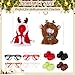 Simgoing 2 Sets Christmas 17 cm67 Inch Doll Clothes Outfits Accessories Dolls with Shoes Glasses Costume Stylish Adorable Dress up for Christmas Winter Holiday Decor GiftsClassic Style - Image 4