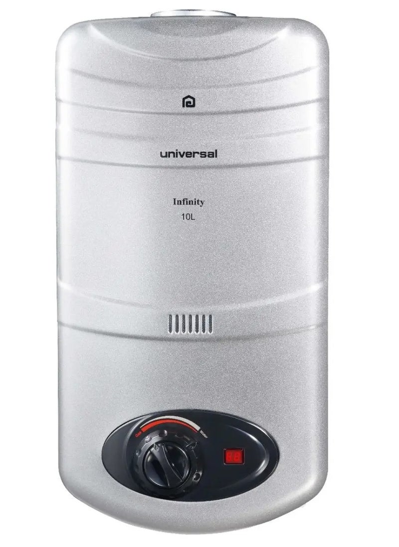 UNIVERSAL - Gas heater 10 liters, equipped with natural gas, equipped with an adapter and an infinity digital screen from Universal. - Image 1