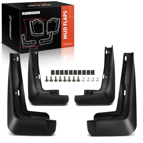 A-Premium أ-بريميوم 4 قطع واقيات الطين واقيات الرش متوافقة مع ميني كوبر 2022 قابلة للتحويل/هاتشباك أمامية وخلفية - Image 1