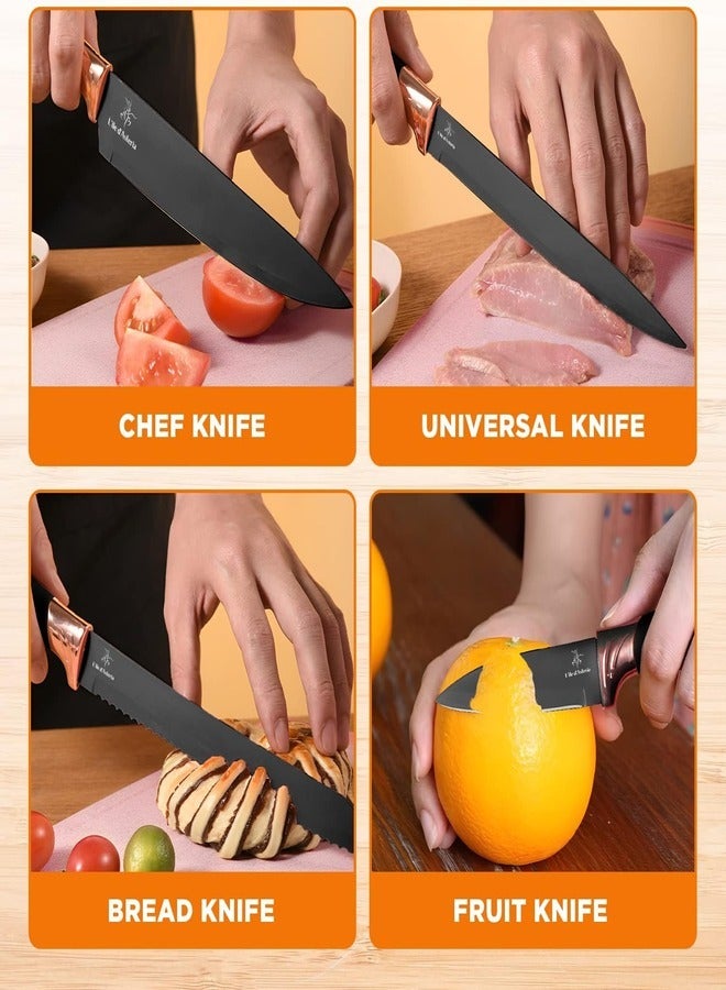 زيسكوير مجموعة أدوات مطبخ من السيليكون مكونة من 19 قطعة - أدوات طهي بمقبض خشبي، أدوات سيليكون غير لاصقة مقاومة للحرارة العالية للأواني والمقالي - Image 4