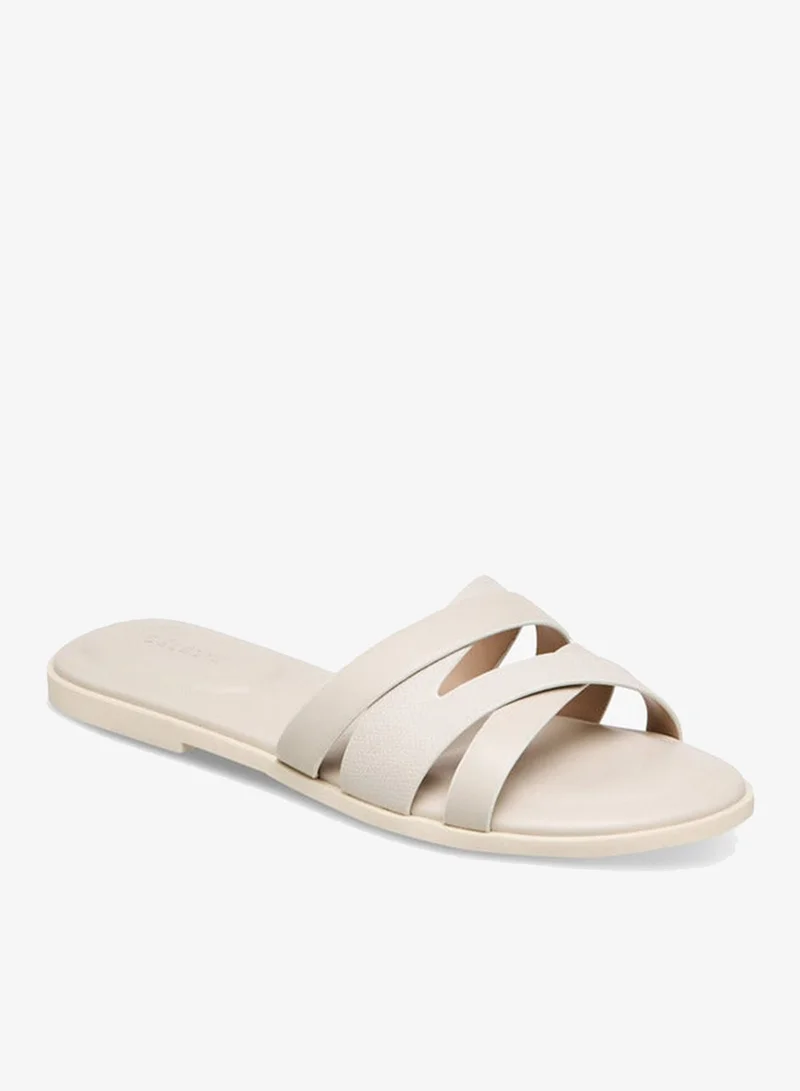 سيليست صنادل نسائية سهلة الارتداء بحزام متقاطع