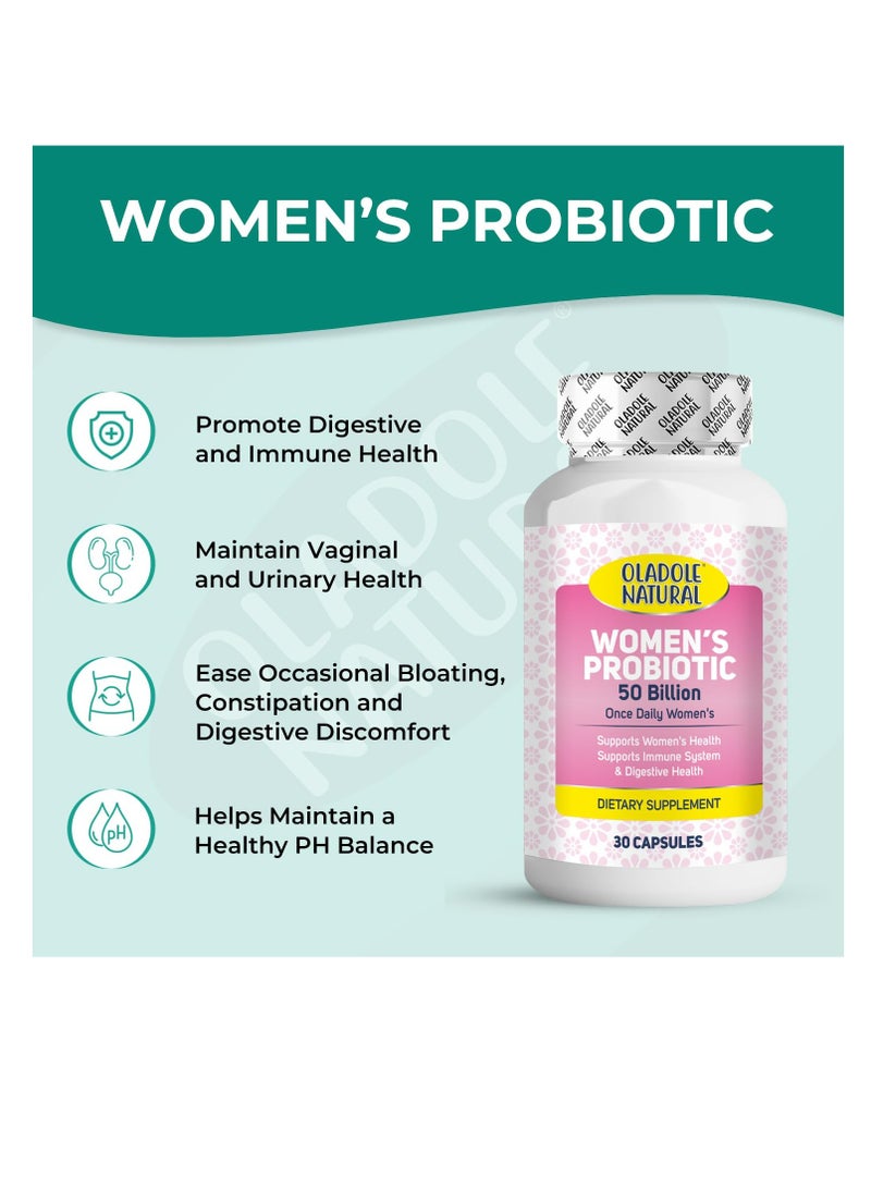 أولادول ناتشورال بروبيوتيك للنساء 50 مليار - 30 كبسولة - Image 5
