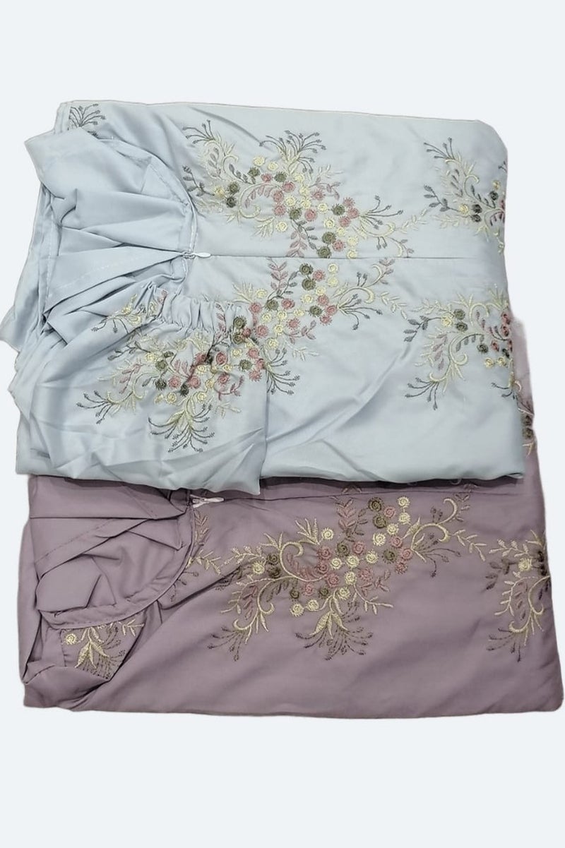 2 embroidered cotton prayer shawls, very soft and comfortable, includes a veil, covers the entire body, one size fits all