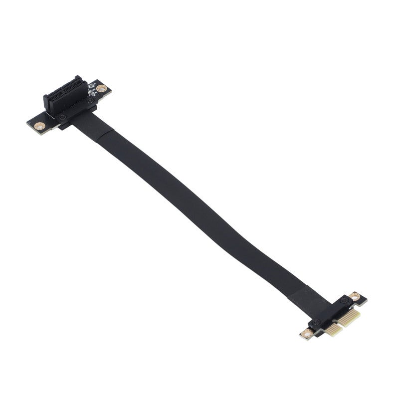 كابل تمديد PCIE 3.0 بزاوية 90 درجة، سرعة 8 جيجابت في الثانية، طول 20 سم، كابل تمديد PCIE 3.0 1X إلى 1X لبطاقة الرسوميات وبطاقة الصوت وبطاقة المصفوفات. - Image 5