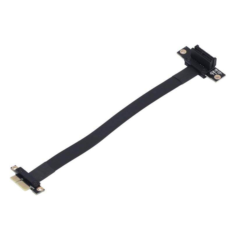 كابل تمديد PCIE 3.0 بزاوية 90 درجة، سرعة 8 جيجابت في الثانية، طول 20 سم، كابل تمديد PCIE 3.0 1X إلى 1X لبطاقة الرسوميات وبطاقة الصوت وبطاقة المصفوفات. - Image 1