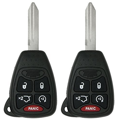 Keyless2Go Replacement for Keyless Entry Remote Car Key Vehicles That Use 5 Button OHT692427AA - 2 Pack - Image 1