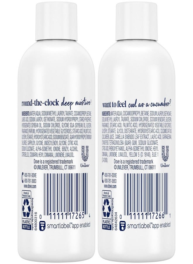 Dove Body Wash Travel Size Variety 6-Pack - Refresh Cucumber & Green Tea + Deep Moisture, 24H Renewing Moisture for Soft Skin, 3 Oz Ea - Image 2