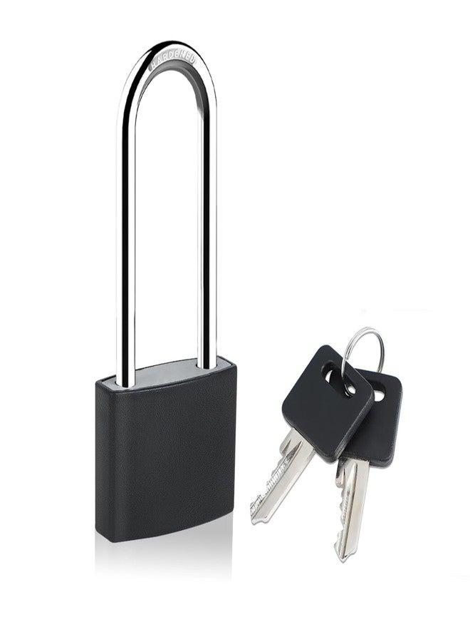 DELSWIN Covered Aluminum Lock, 2-1/2 Inch Long Shackle Locker Lock with 2 Keys, Weatherproof Padlock for School Gym Locker, Toolbox, Gate, Fence, Shed (1 Pack) - Image 1