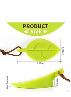 KASTWAVE 4Pcs Door Stopper Wedge Finger Protector, Silicone Door Stops, Cute Colorful Cartoon Leaf Style Secure Flexible Decorative Finger Protector, for Home and Office  - Image 4