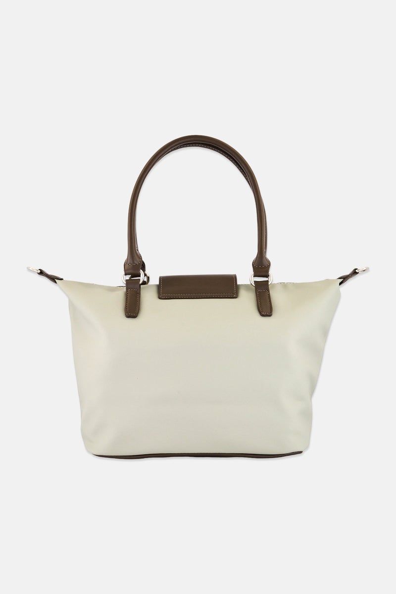 Kathy Ireland Women Brand Logo Handbag, Light Grey - Image 3