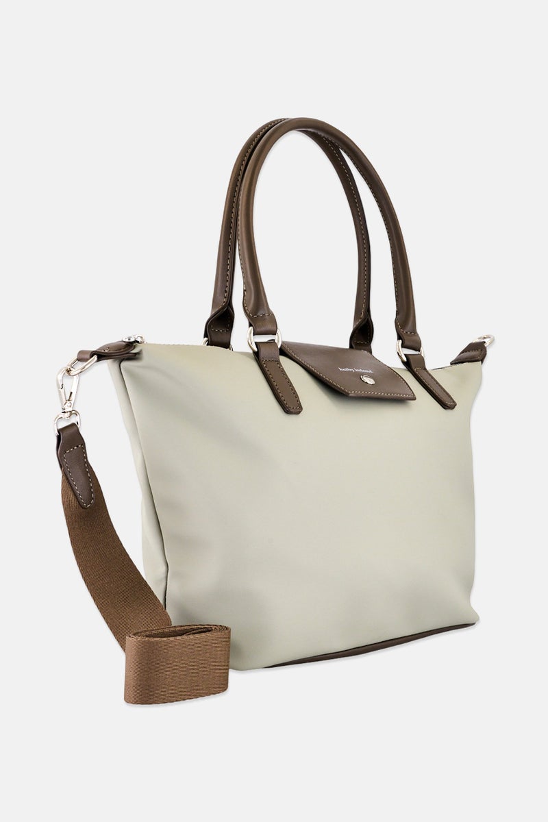 Kathy Ireland Women Brand Logo Handbag, Light Grey - Image 2