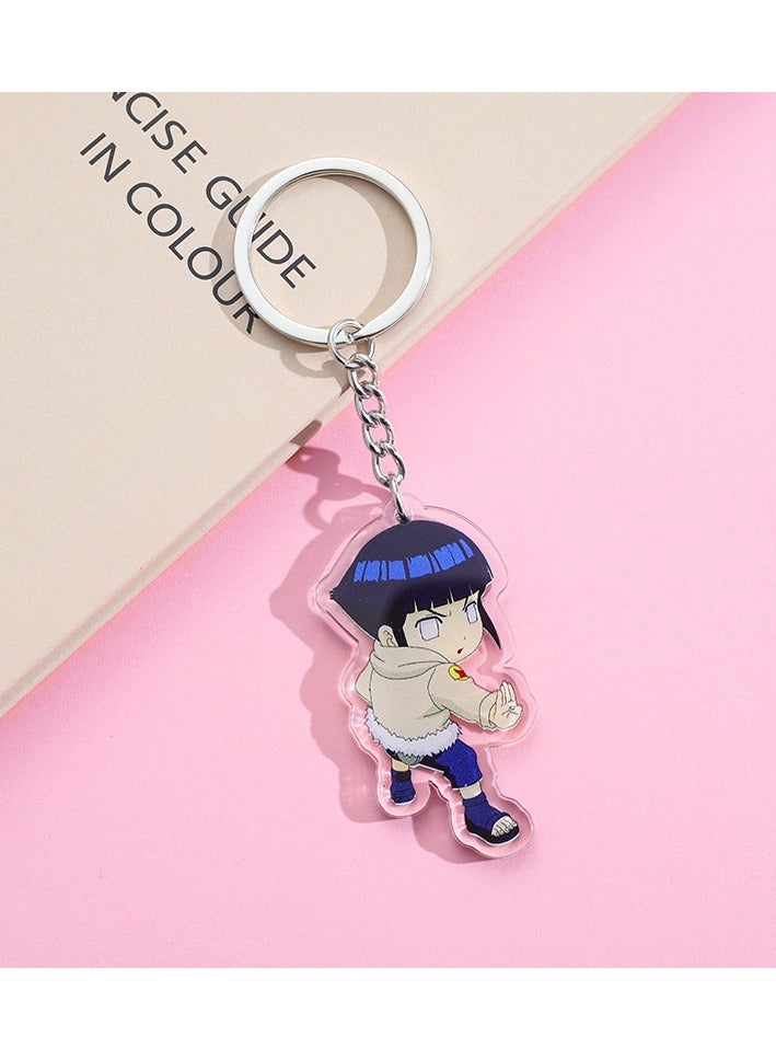 Anime Naruto Hyuga Hinata Acrylic Keychain