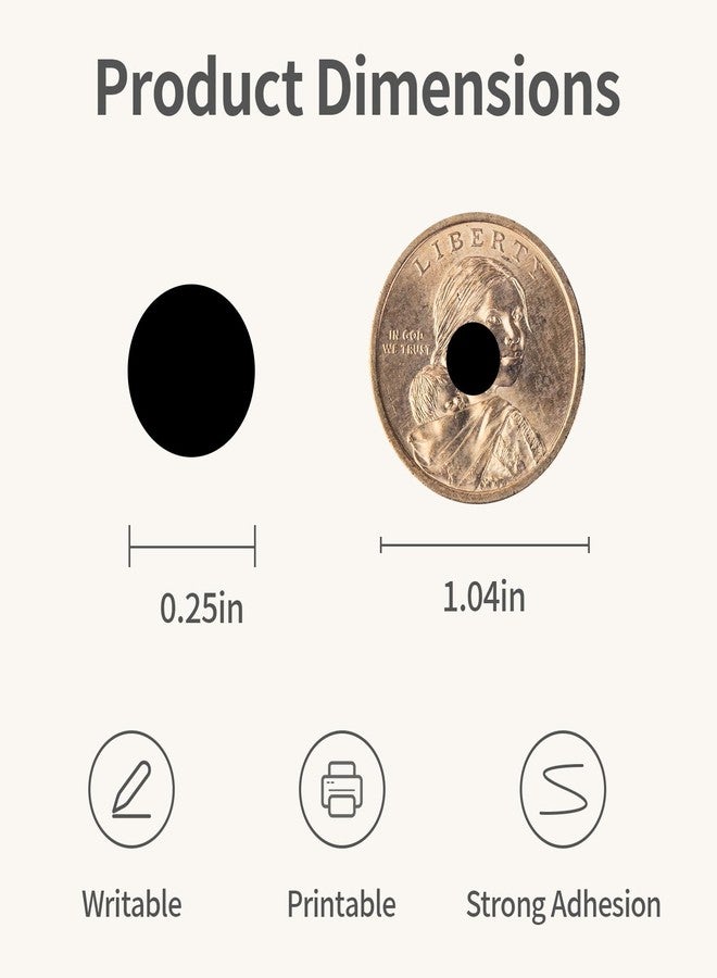 Ouzoustate 1/4" Black Dot Stickers 2750 PCS Colored Round Circle Stickers Colored Coding Labels Yard Garage Sale Price Stickers - Image 2