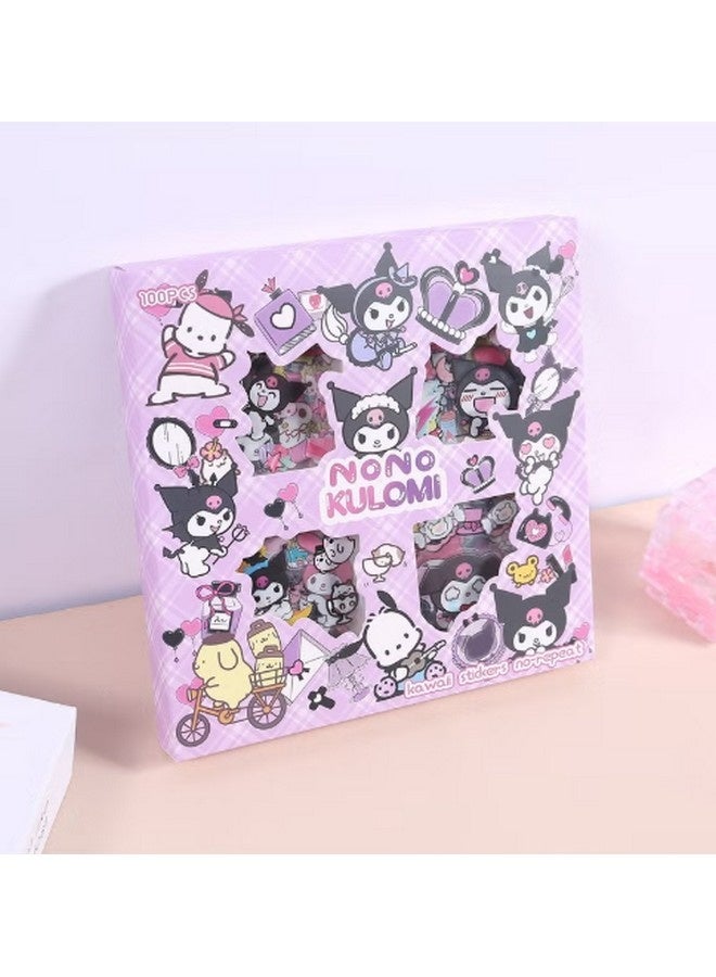 نونو كولومي مجموعة ملصقات سانريو كورومي، 100 ورقة، مجموعة ملصقات فينيل كرتونية زخرفية، مثالية لسجلات القصاصات، وتدوين اليوميات، وأجهزة الكمبيوتر المحمولة، وتزيين الغرفة - Image 2