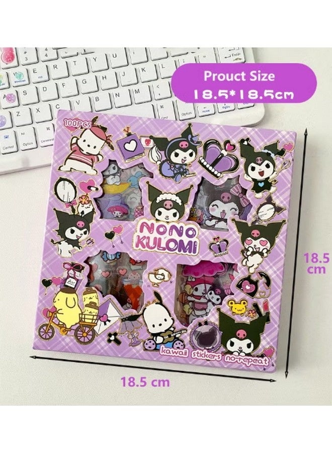 نونو كولومي مجموعة ملصقات سانريو كورومي، 100 ورقة، مجموعة ملصقات فينيل كرتونية زخرفية، مثالية لسجلات القصاصات، وتدوين اليوميات، وأجهزة الكمبيوتر المحمولة، وتزيين الغرفة - Image 4
